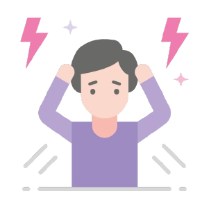 Ilustração de uma mulher com stress