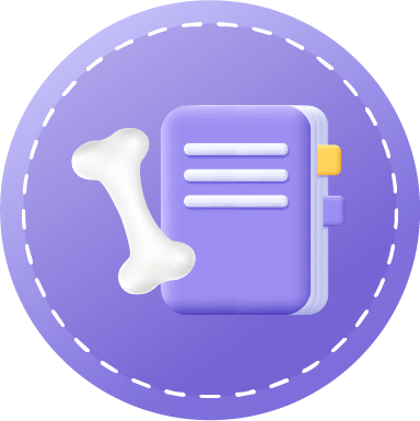 ícone diferentes fases saude ossea