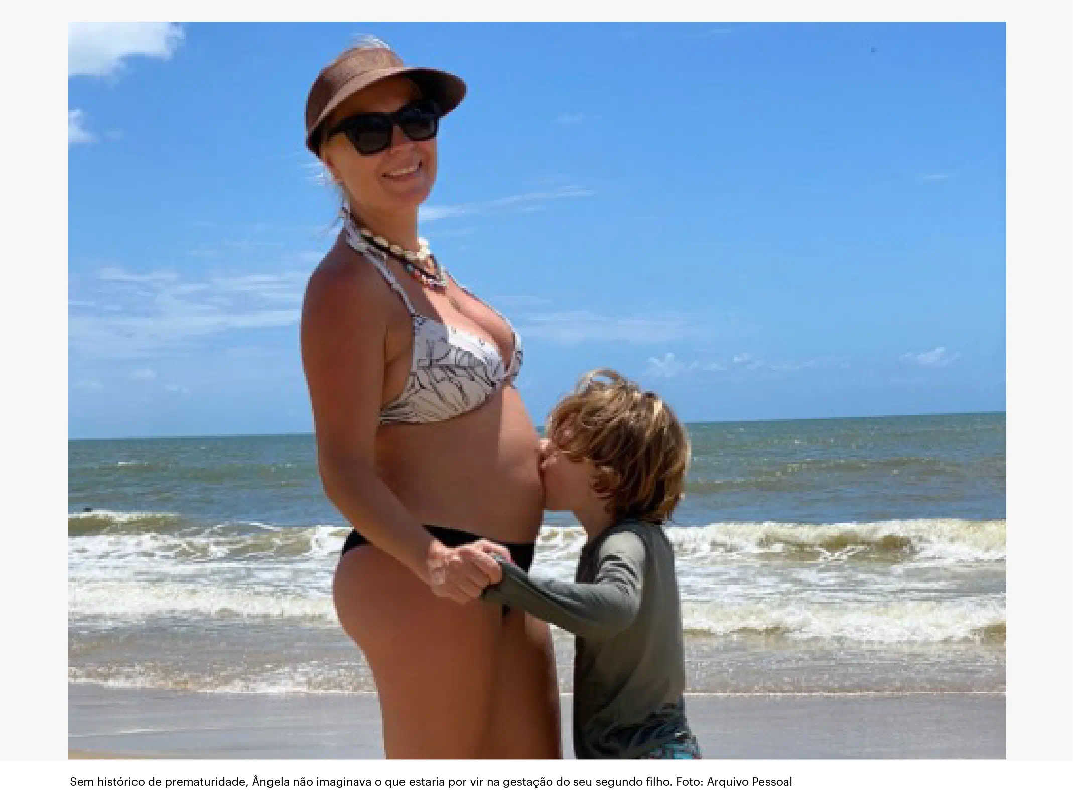 	Sem histórico de prematuridade, Ângela não imaginava o que estaria por vir na gestação do seu segundo filho
